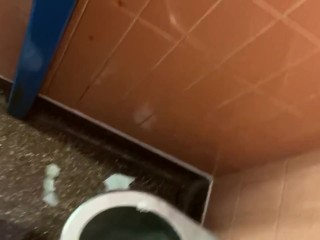 Teen Wanking In Public Toilet Cum On Wall