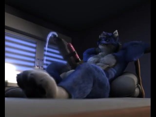 Wolf Uses No Hands And Cums Using Vibrator. - By H0rs3
