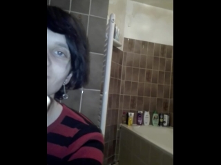 Trans Mastrubating On The Toilet In Secret